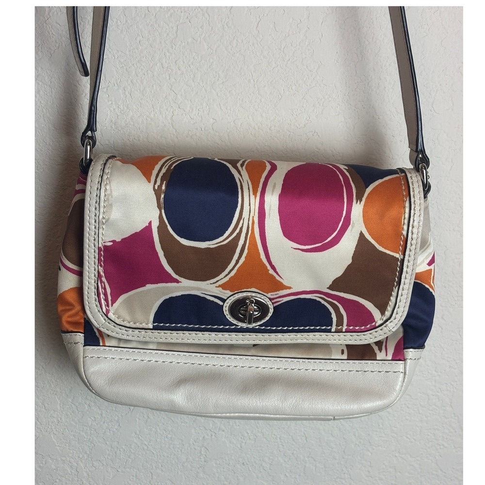 Coach Crossbody Purse Abstract Print Small Handbag Designer Bag Y2K